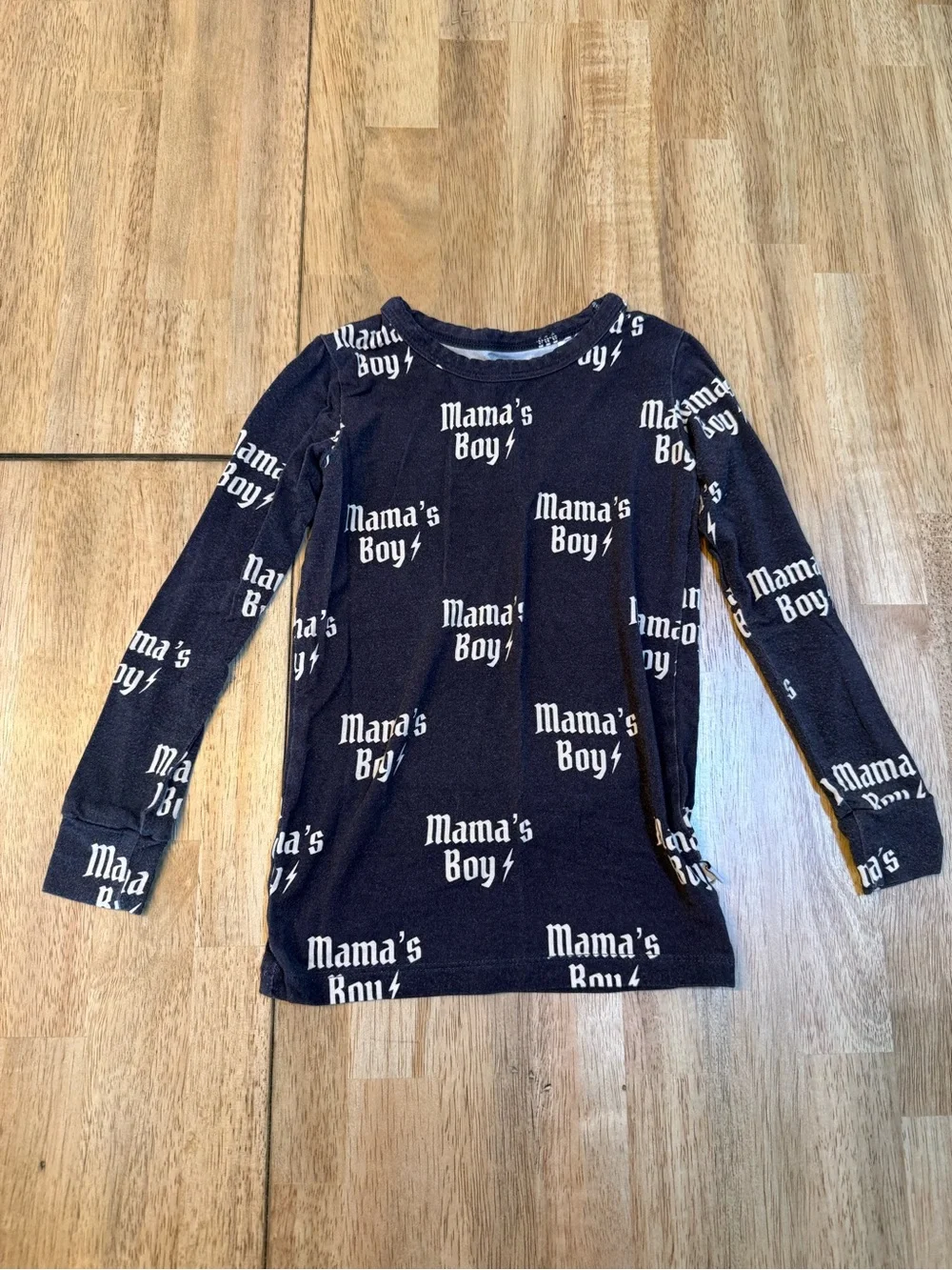 Mama's Boy Black Kids Pajama Pants - Cozy Printed Sleepwear